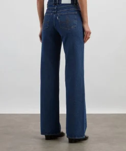 FANFARE Jeans^High-Waisted Wide-Leg Liberty Square Patch Jeans