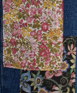 FANFARE Jeans^High-Waisted Wide-Leg Liberty Square Patch Jeans
