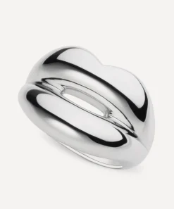Solange Azagury-Partridge Rings^Hotlips Silver Mirror Ring
