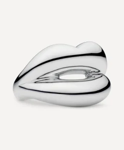 Solange Azagury-Partridge Rings^Hotlips Silver Mirror Ring