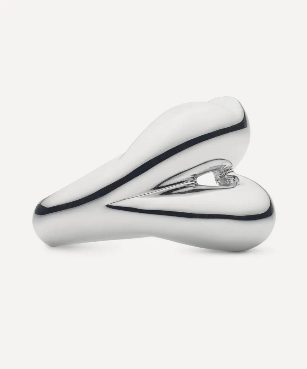 Solange Azagury-Partridge Rings^Hotlips Silver Mirror Ring