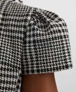 Self-Portrait Dresses^Houndstooth Tailored Midi Dress