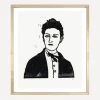 John Derian Wall Art^Hugo Guinness Rimbaud Poet Linocut Unframed Print