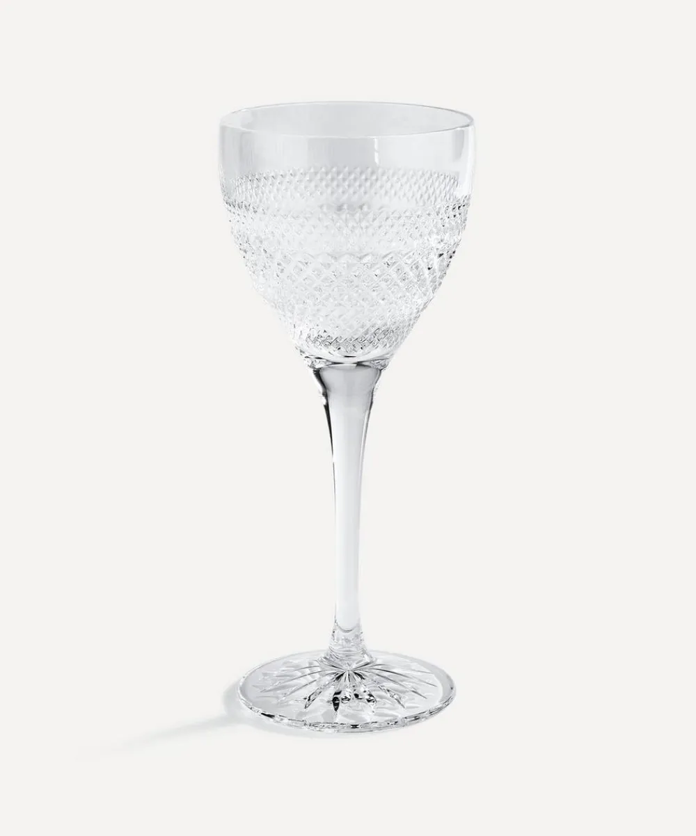 Soho Home Glass & Drinksware^Huxley Cut Crystal White Wine Glass Set of Four
