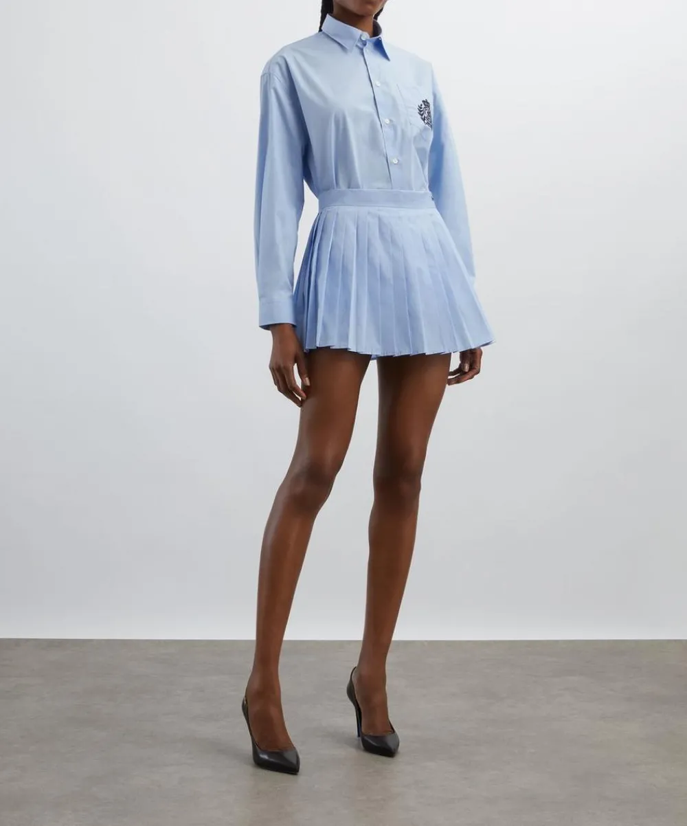 Sporty & Rich Tops^H&W Crest Oversized Shirt
