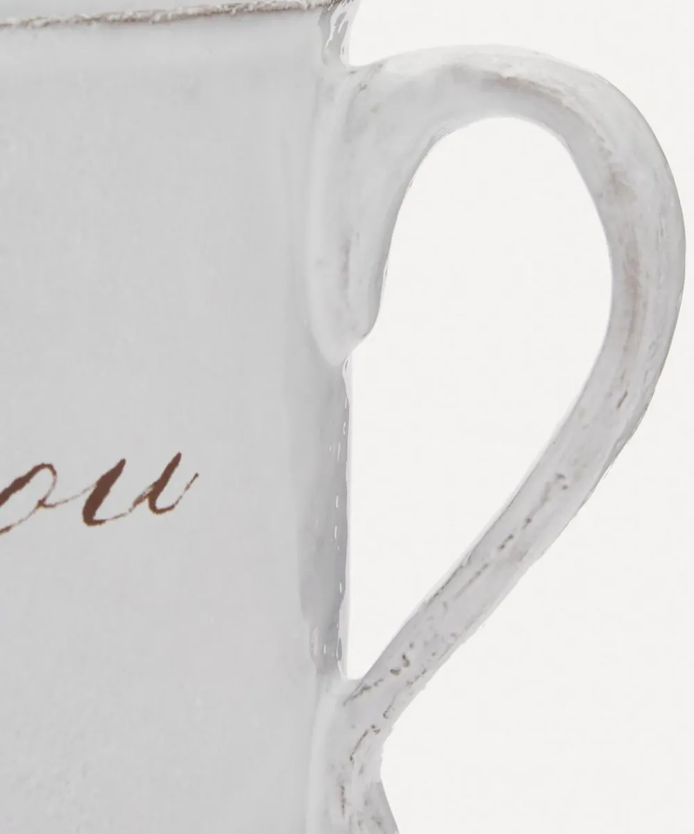Astier de Villatte Mugs^I Love You Mug