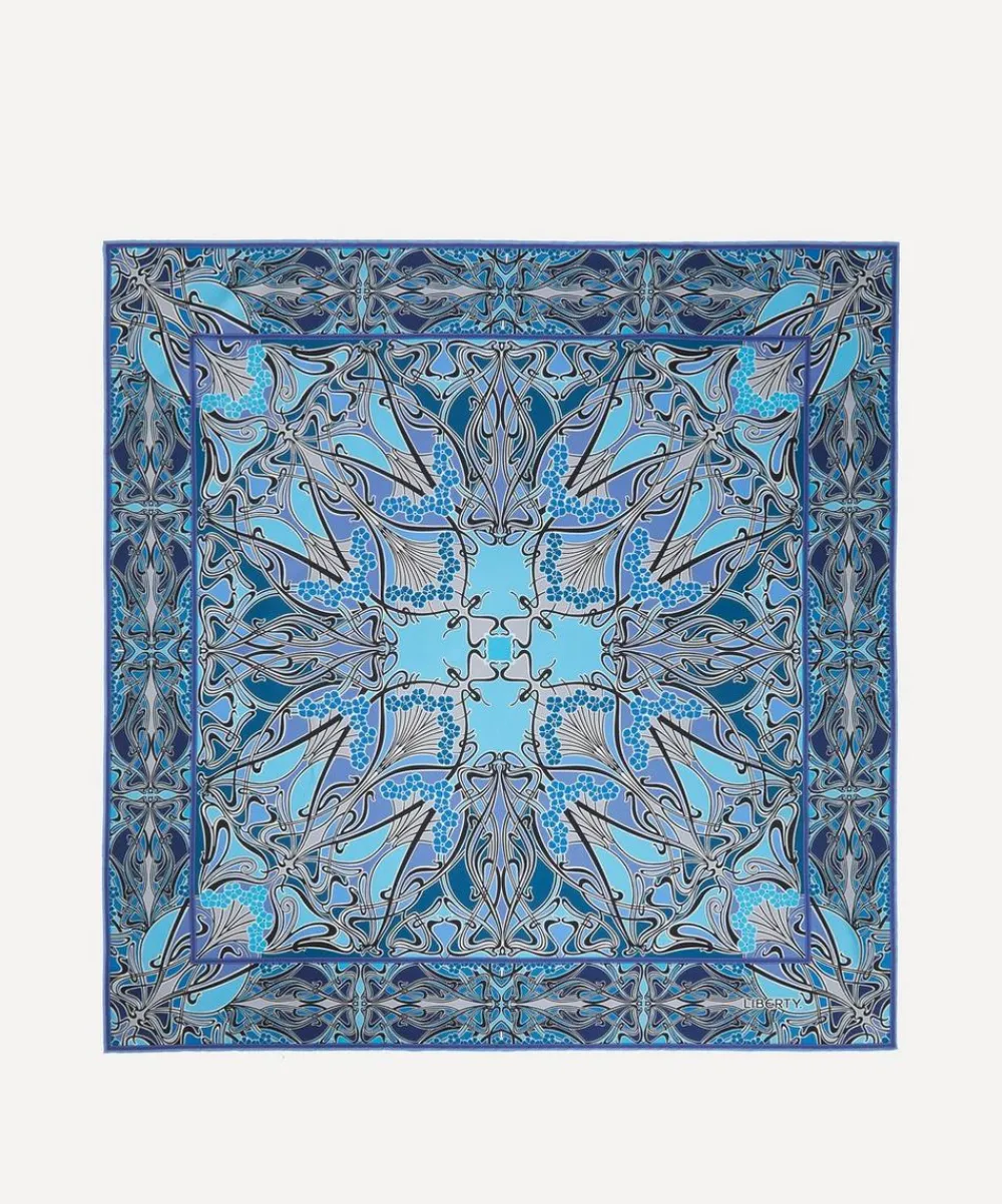 Liberty Scarves^Ianthe 90 x 90 Silk Foulard Scarf