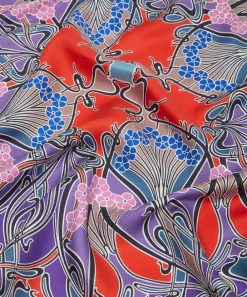 Liberty Scarves^Ianthe 90 x 90 Silk Foulard Scarf