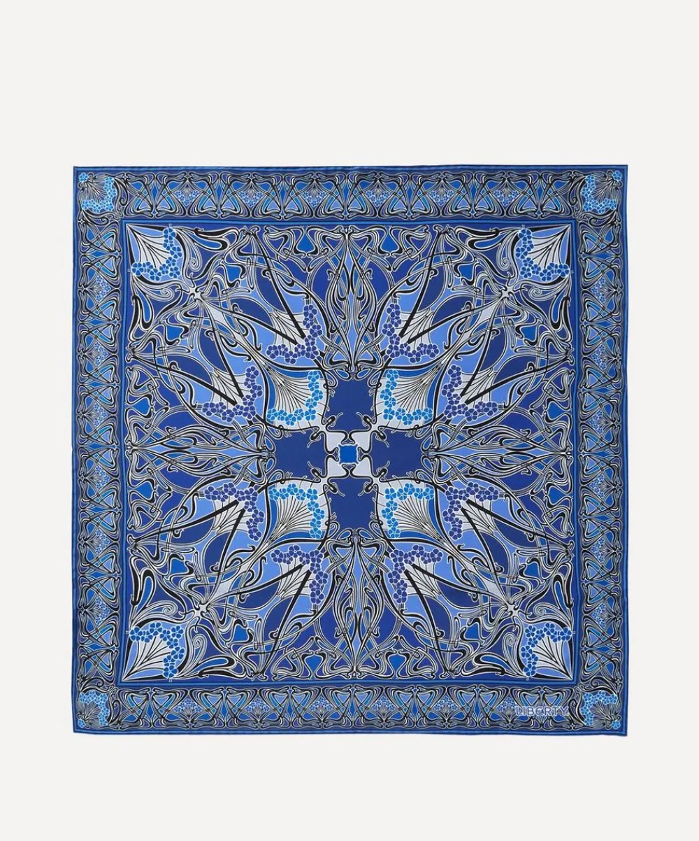 Liberty Scarves^Ianthe 70 x 70cm Silk Twill Scarf