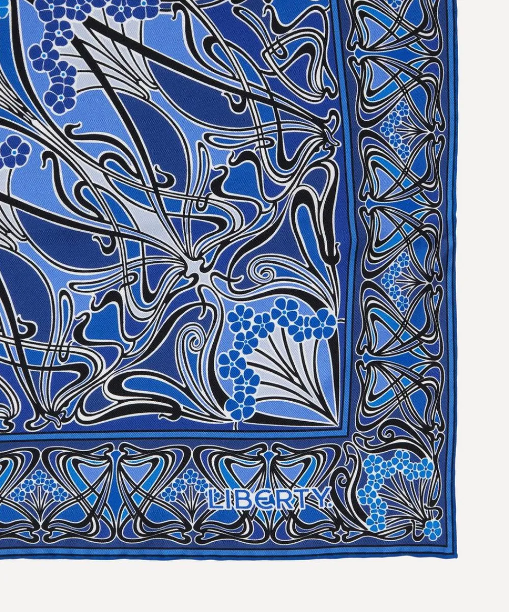 Liberty Scarves^Ianthe 70 x 70cm Silk Twill Scarf