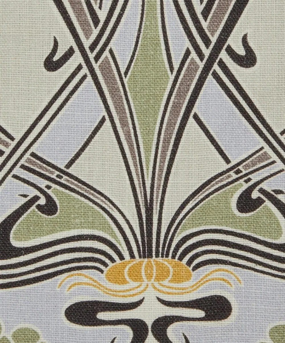 Liberty Interiors Furnishing Fabrics^Ianthe Bloom Multi Ladbroke Linen in Dragonfly
