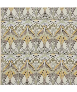 Liberty Interiors Furnishing Fabrics^Ianthe Bloom Multi Ladbroke Linen in Dragonfly