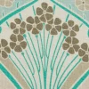 Liberty Interiors Furnishing Fabrics^Ianthe Bloom Multi Ladbroke Linen in Jade
