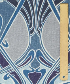 Liberty Interiors Furnishing Fabrics|Furnishing Fabrics^Ianthe Bloom Multi Ladbroke Linen in Lapis