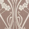 Liberty Interiors Furnishing Fabrics^Ianthe Bloom Stencil Chiltern Linen in Lacquer