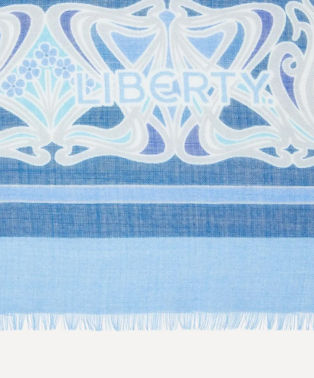 Liberty Scarves^Ianthe 140x140 Cashmere-Silk Scarf