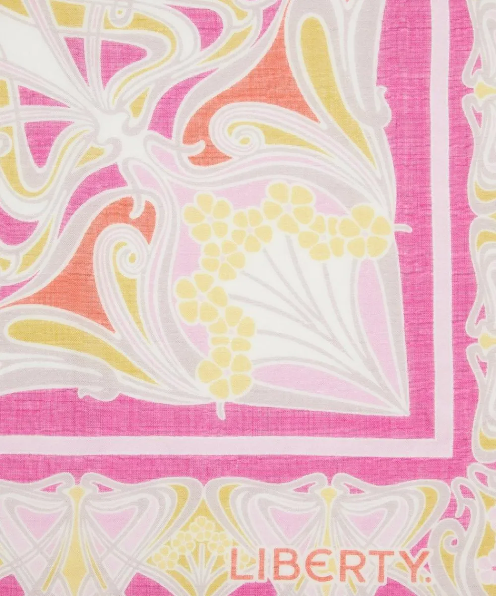 Liberty Scarves^Ianthe 140x140 Cashmere-Silk Scarf