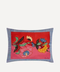 Lisa Corti Cushions^Indonesian Red Rose Rectangular Cushion