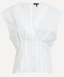 Rag & Bone Tops^Ines V-Neck Cotton Poplin Top