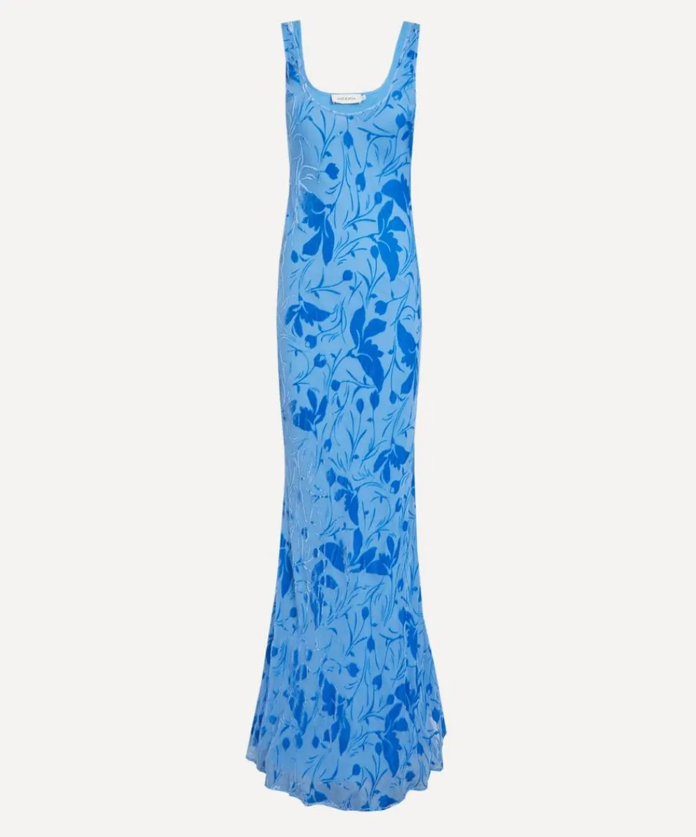 Rat & Boa Dresses^Inez Silk Devoreé Maxi Dress