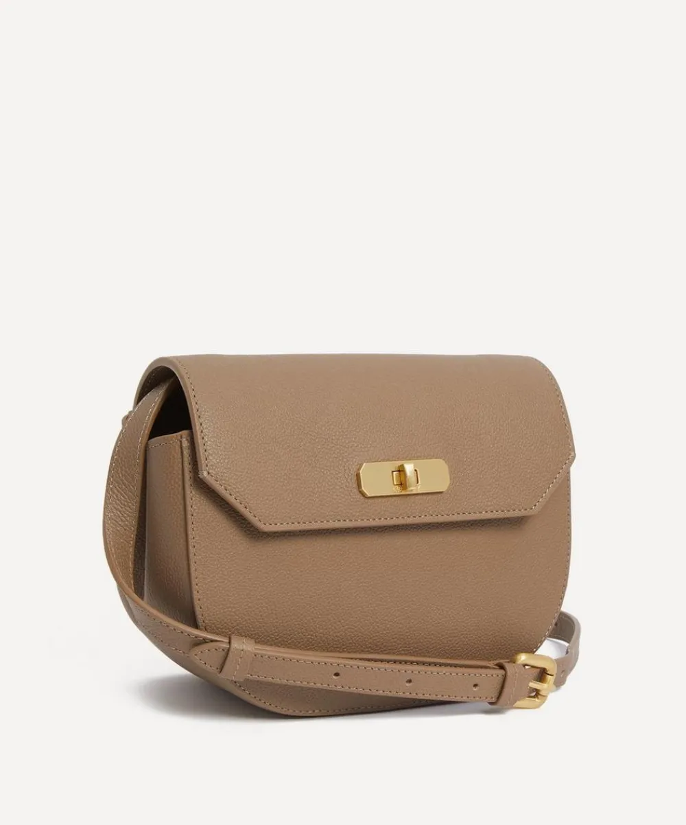 Liberty Bags^Iphis Leather Round Crossbody Bag