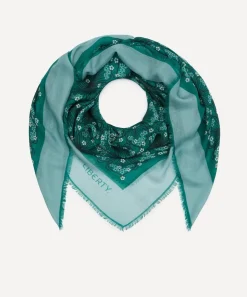 Liberty Scarves^Iphis Meadow 135X135 Wool-Silk Scarf