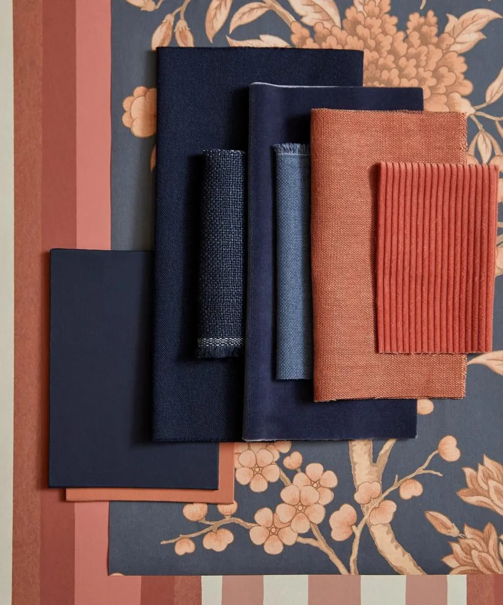 Liberty Interiors Furnishing Fabrics^Isola in Red Lac