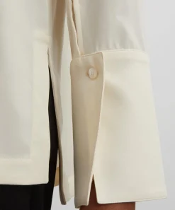 Max Mara Coats & Jackets^Ivory Dover Stretch Silk Cady Blouse