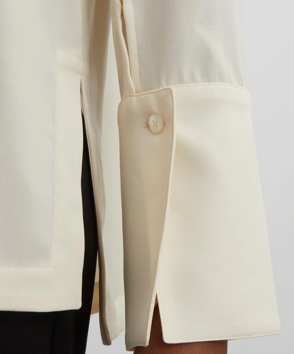 Max Mara Coats & Jackets^Ivory Dover Stretch Silk Cady Blouse