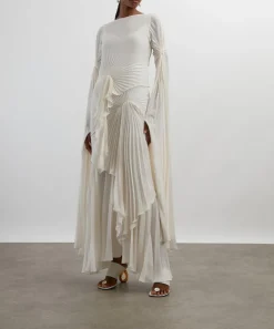 Georgia Hardinge Dresses^Ivory Waterfall Floor-Length Dress