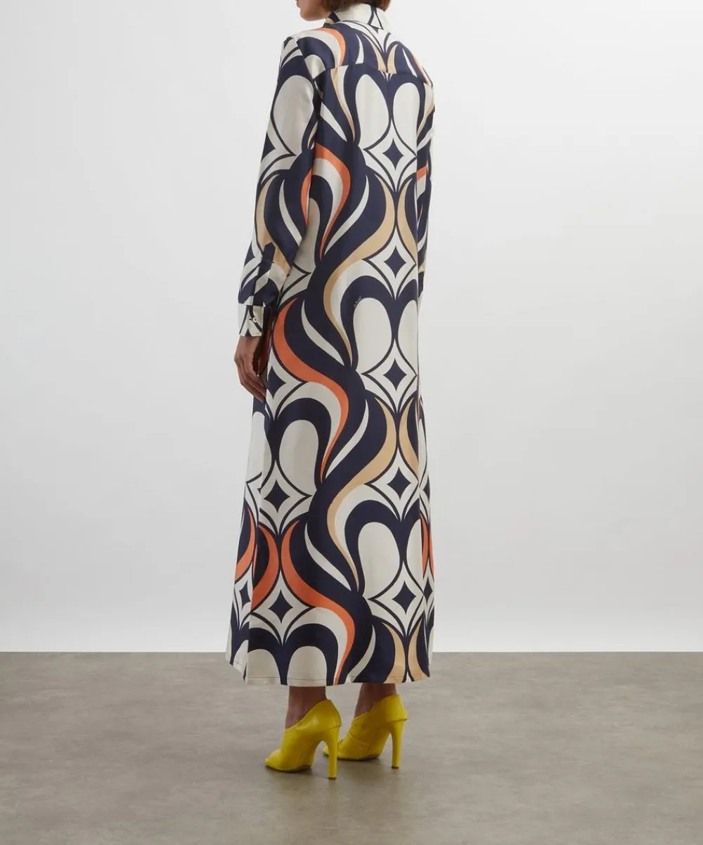 La DoubleJ Dresses^Jive Macro Silk Twill Swing Dress