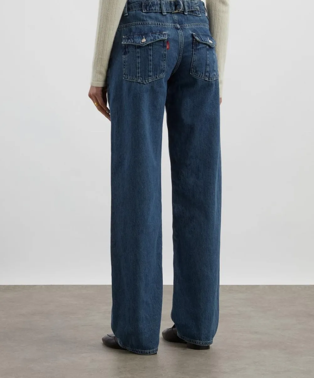 Peachy Den Jeans^Joan Barrel-Leg Jeans in Fade