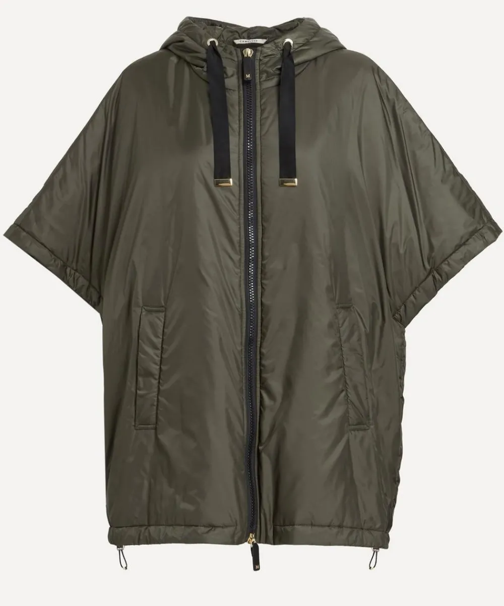 Max Mara Coats & Jackets^Kaki Greenci Padded Cape in Water-Repellent Canvas
