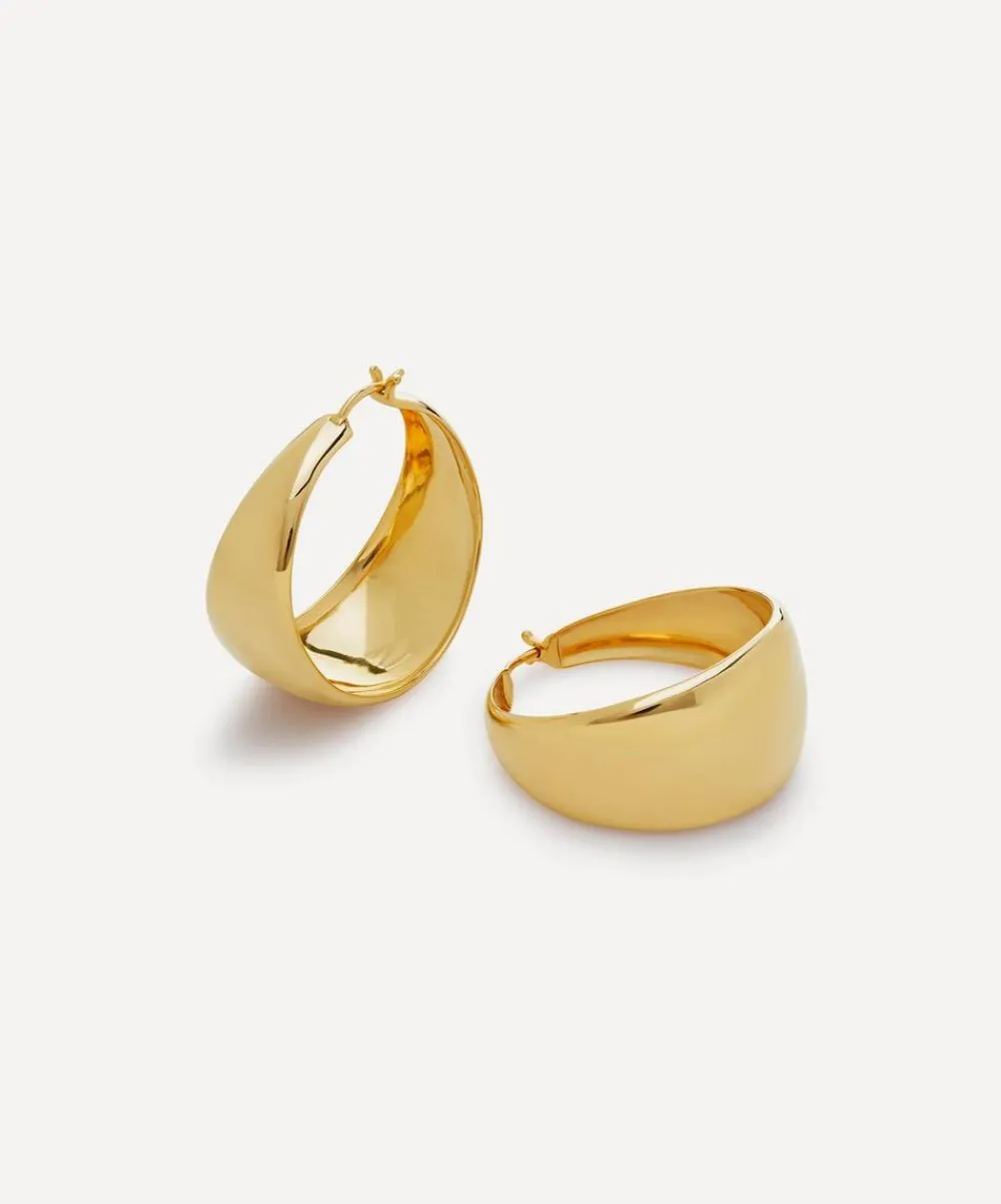 Monica Vinader Earrings^Kate Young 18ct Gold-Plated Vermeil Silver Large Hoop Earrings