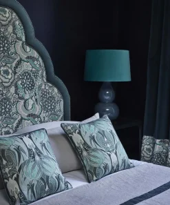 Liberty Interiors Furnishing Fabrics^Katherine Nouveau Emberton Linen in Jade