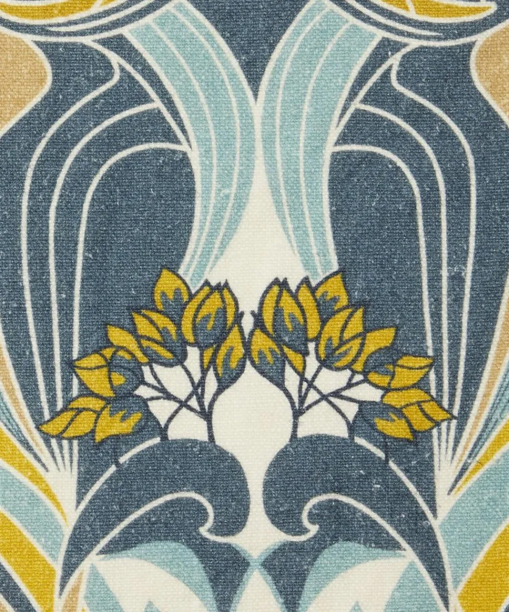 Liberty Interiors Furnishing Fabrics^Katherine Nouveau Emberton Linen in Lichen