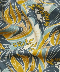 Liberty Interiors Furnishing Fabrics^Katherine Nouveau Emberton Linen in Lichen