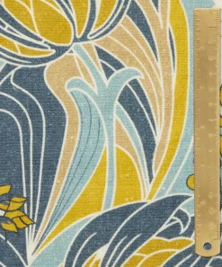 Liberty Interiors Furnishing Fabrics^Katherine Nouveau Emberton Linen in Lichen