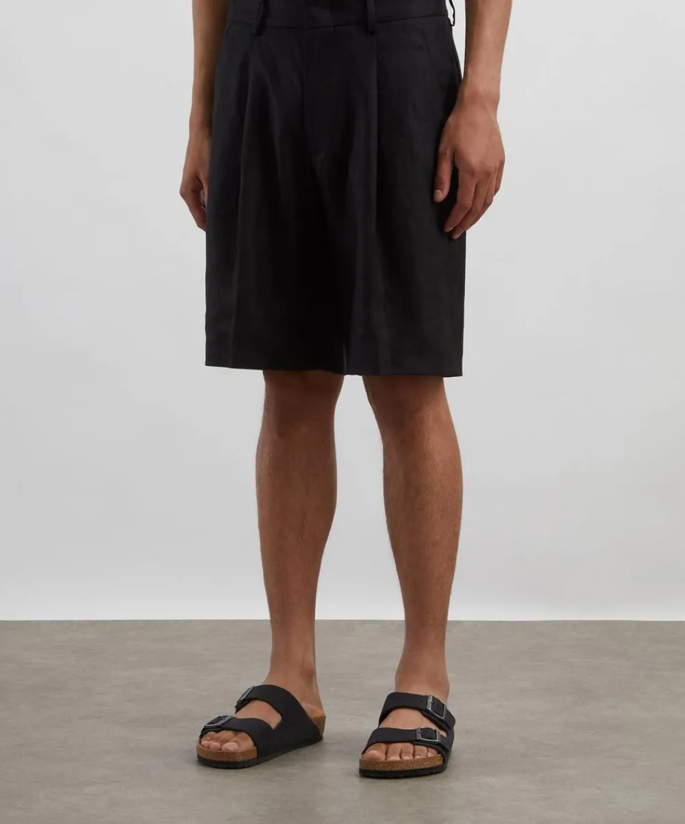 NN07 Shorts^Kay Relaxed Fit Linen Shorts