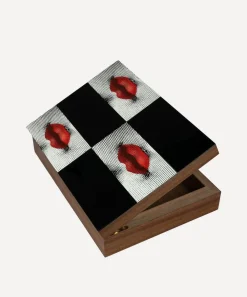 Fornasetti Storage^Kiss Printed Wooden Box
