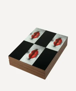 Fornasetti Storage^Kiss Printed Wooden Box