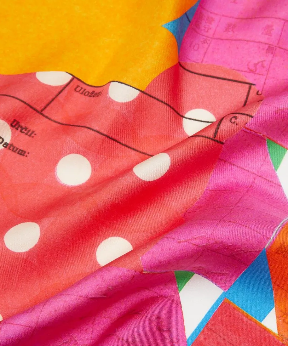 Liberty Scarves^KM Assemble 45x45 Silk Scarf