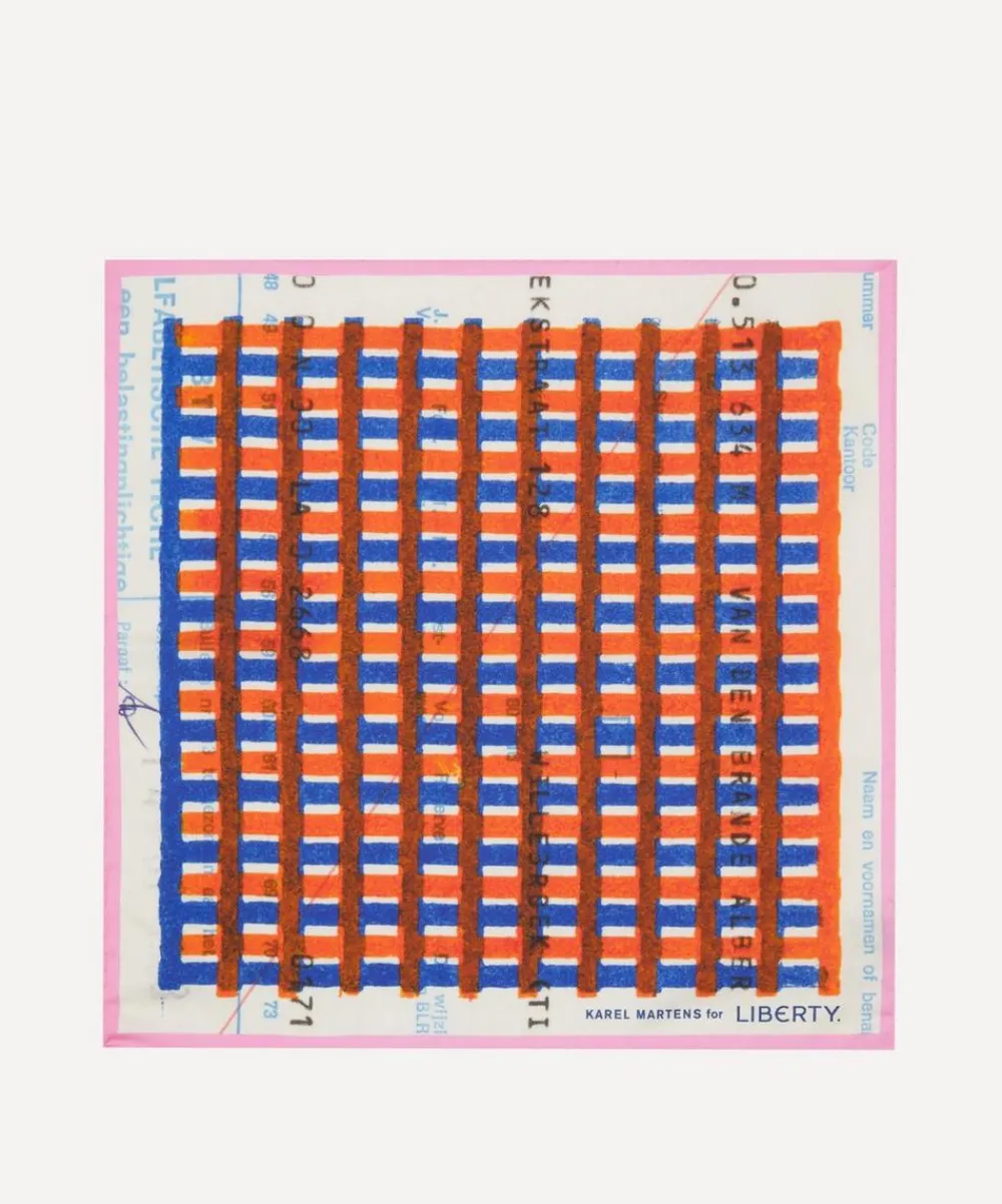 Liberty Scarves^KM Grate 45x45 Silk Scarf