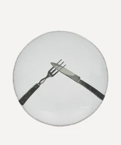 Astier de Villatte Tableware^Knife and Fork Saucer