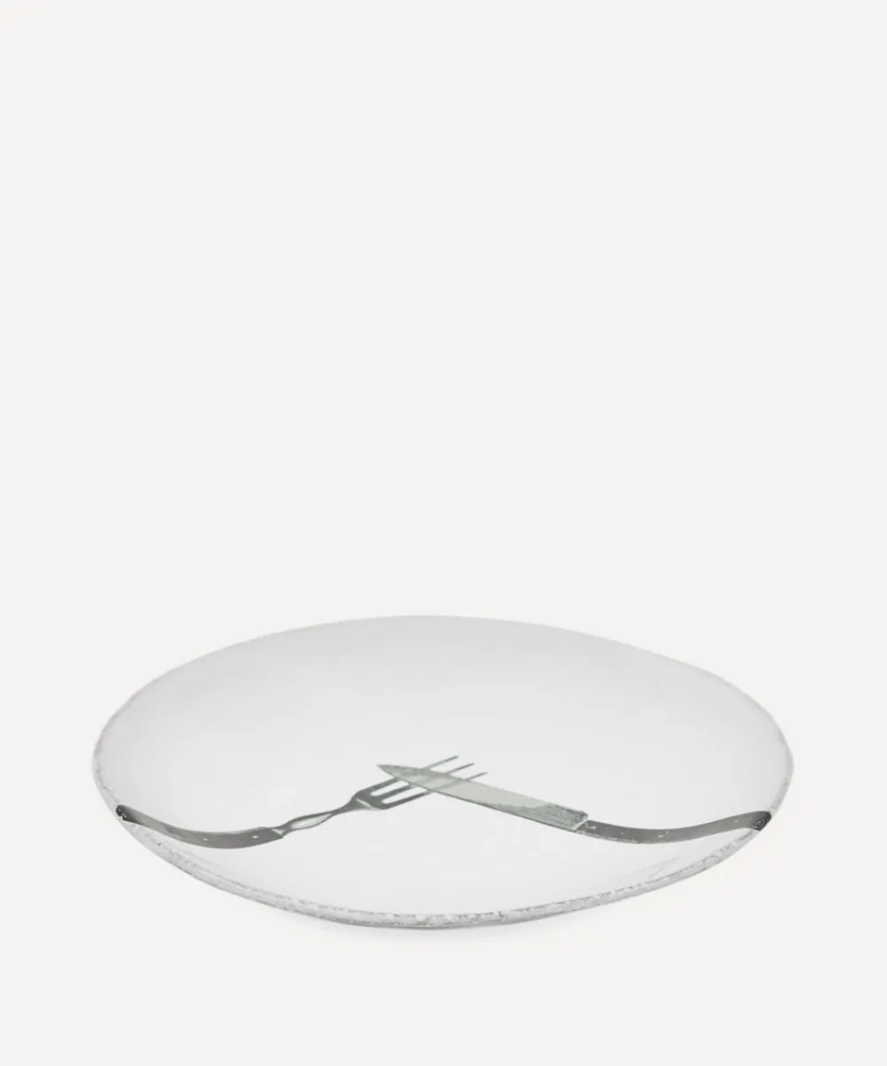 Astier de Villatte Tableware^Knife and Fork Saucer
