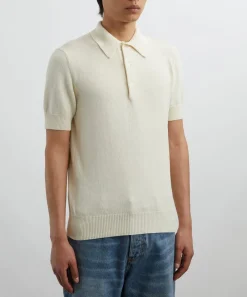 Drakes Knitwear & Sweats^Knitted Short-Sleeve Polo Shirt