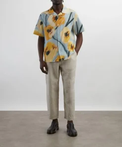 Wax London Trousers^Kurt Washed Beige Linen Trousers
