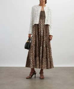 RIXO Knitwear^Kyra Cotton Crochet Cardigan