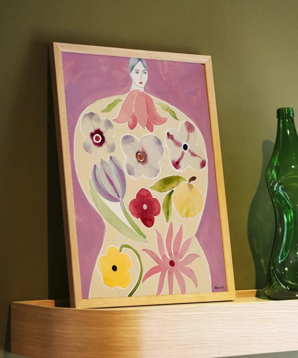 PSTR Studio Wall Art^La Poire Apple Coat Framed Print