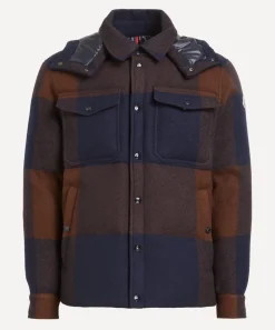 Moncler Coats & Jackets^Ladurns Hooded Wool Down Shirt Jacket